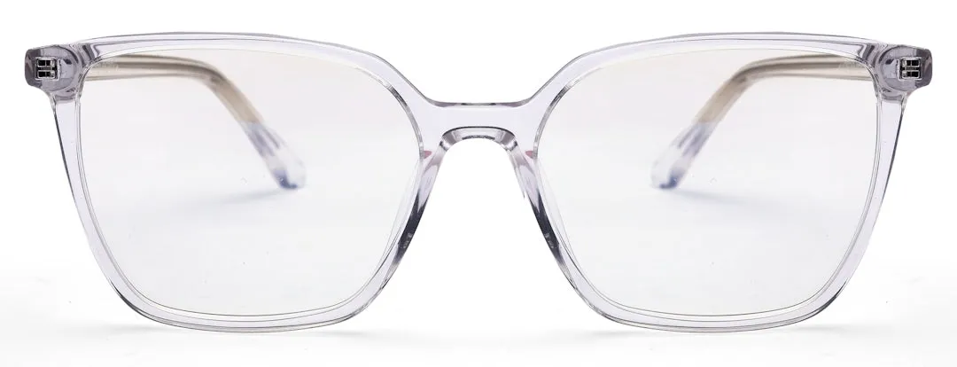 Transparent Large Square Eyeglasses for Men and Women