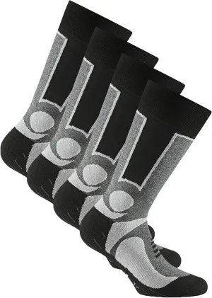 Trekking 2-Pack Grey/Black Socks for Men, Size EU 39-42 - Colour Silver, silver