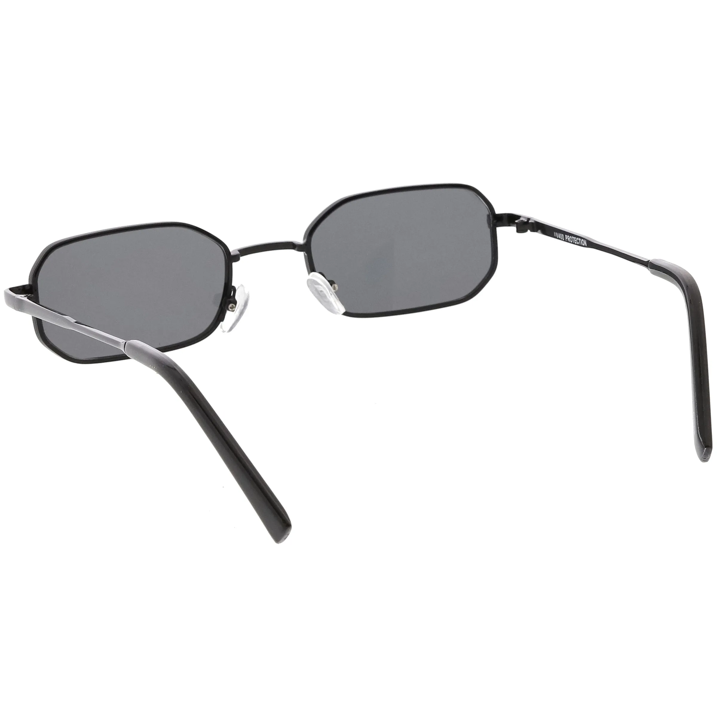 Trending Dapper Small Retro Geometric Slim Metal Sunglasses C596