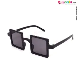 Trendy square shaped tinted sunglasses for kids - black, 2 - 12 years