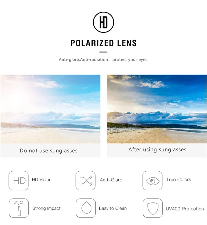 UltraLite TR90 Polarized Sports Sunglasses