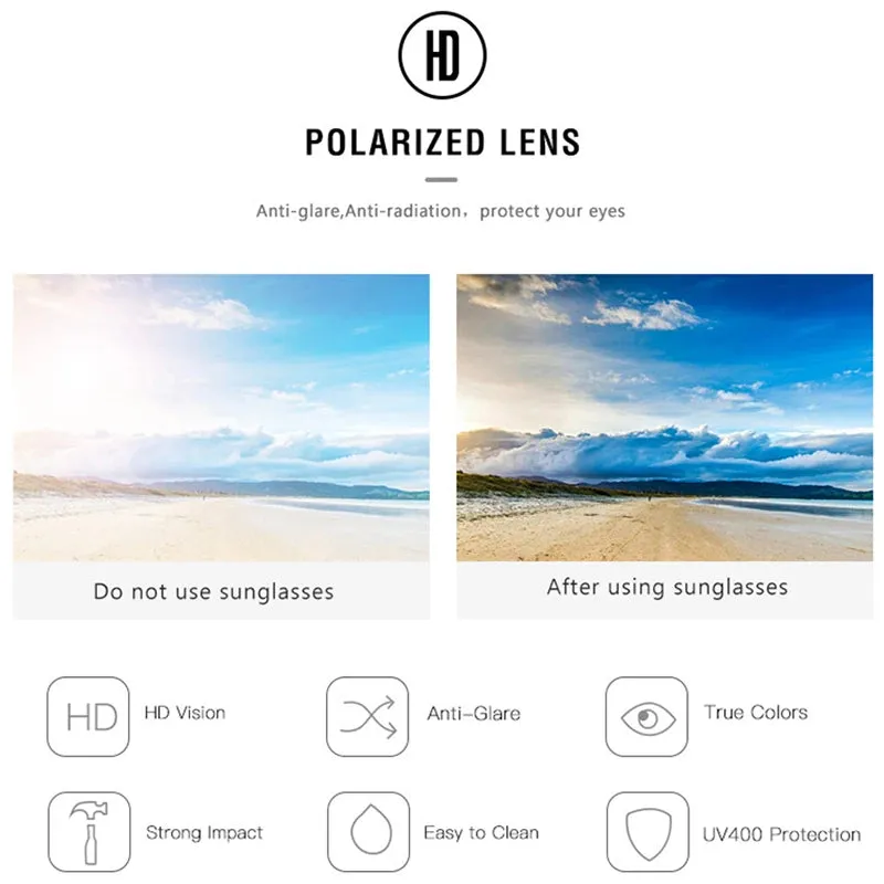 UltraLite TR90 Polarized Sports Sunglasses