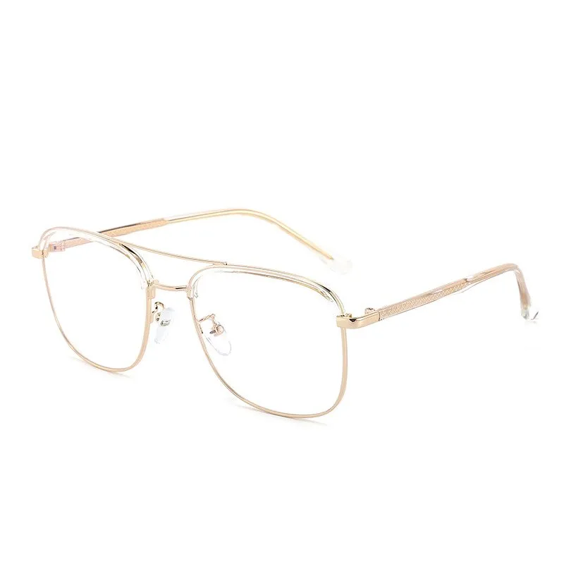 Unisex Full Rim Double Bridge TR90 Alloy Frame Eyeglasses Cl20370
