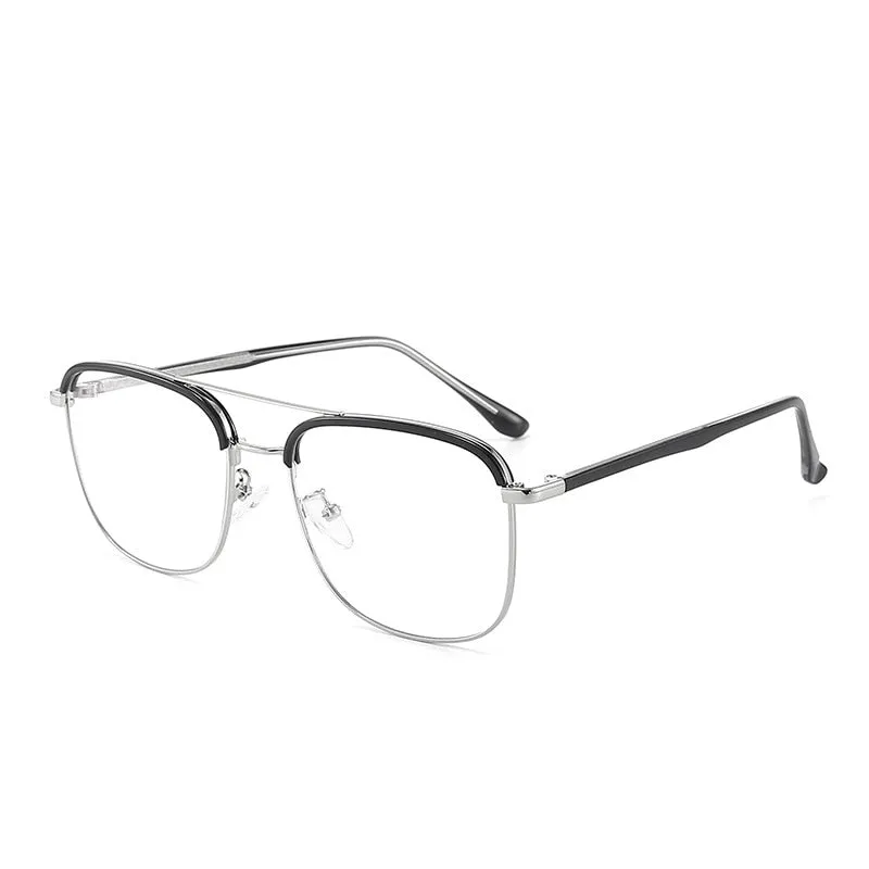 Unisex Full Rim Double Bridge TR90 Alloy Frame Eyeglasses Cl20370