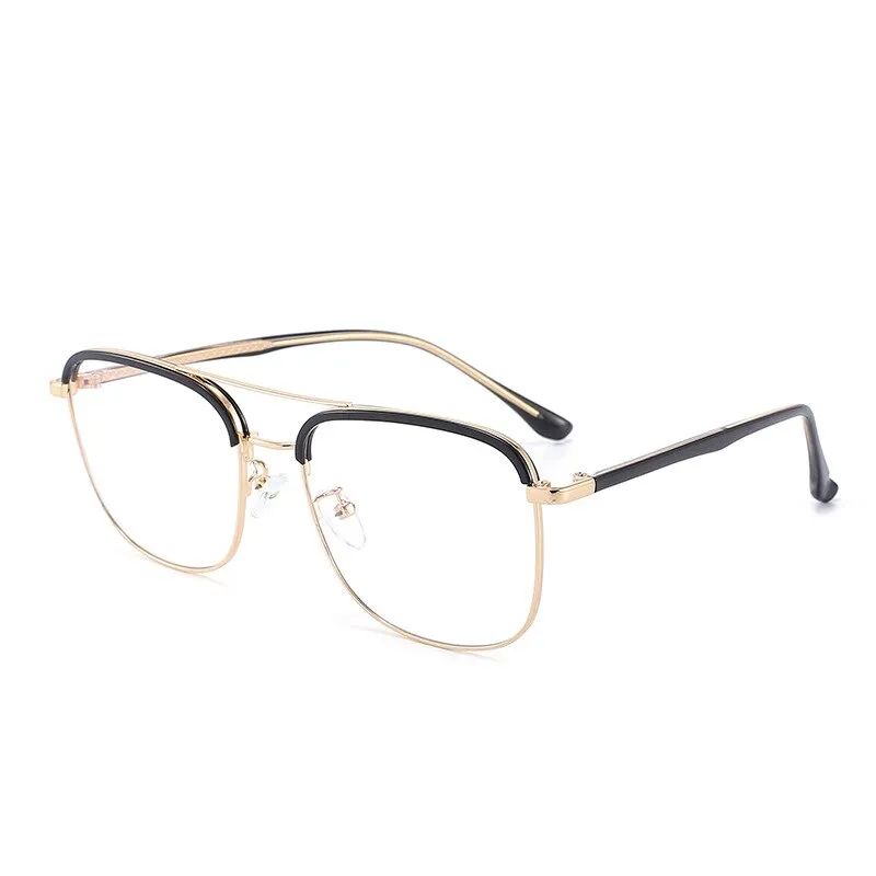 Unisex Full Rim Double Bridge TR90 Alloy Frame Eyeglasses Cl20370