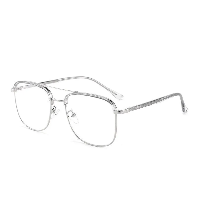 Unisex Full Rim Double Bridge TR90 Alloy Frame Eyeglasses Cl20370