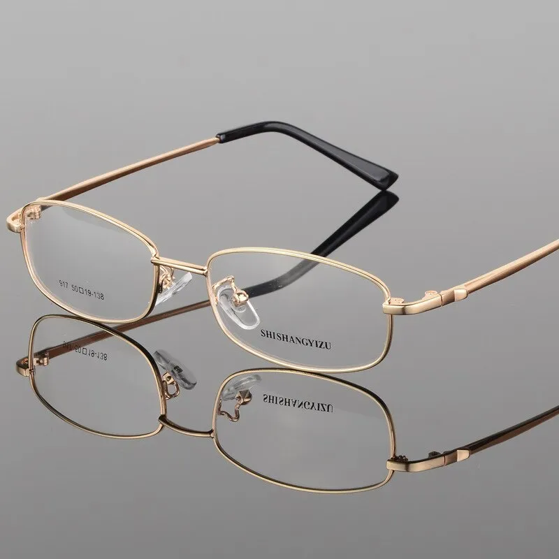 Unisex Full Rim Rectangle Alloy Eyeglasses 917