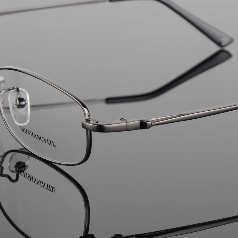 Unisex Full Rim Rectangle Alloy Eyeglasses 917