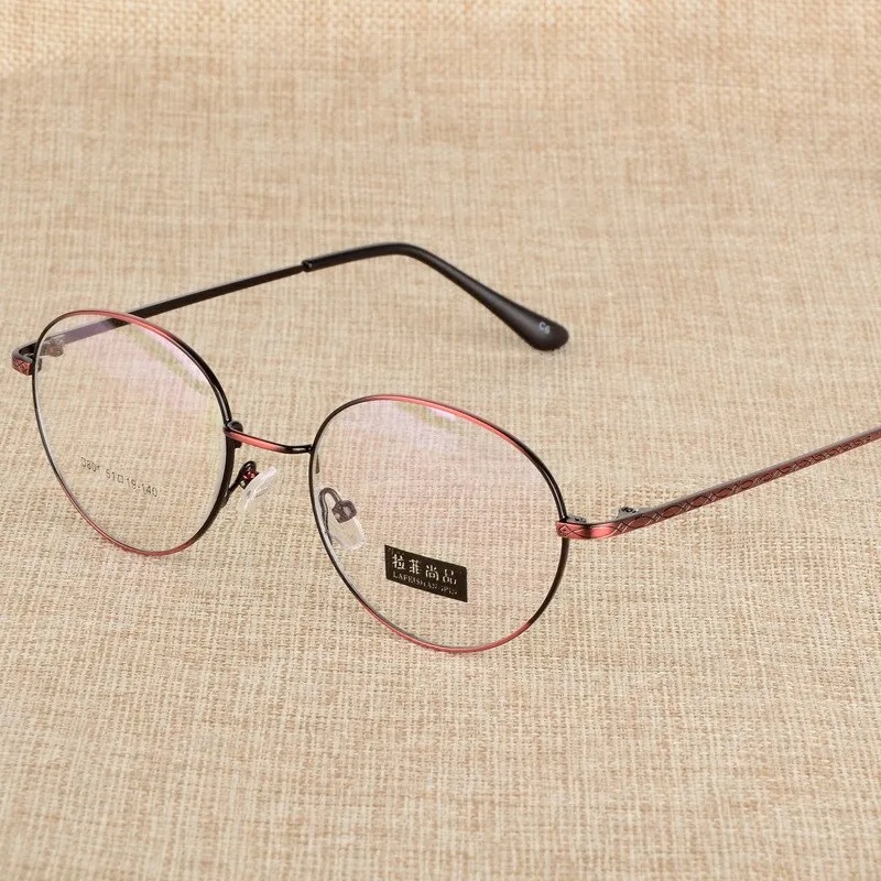 Unisex Full Rim Round Alloy Eyeglasses S801