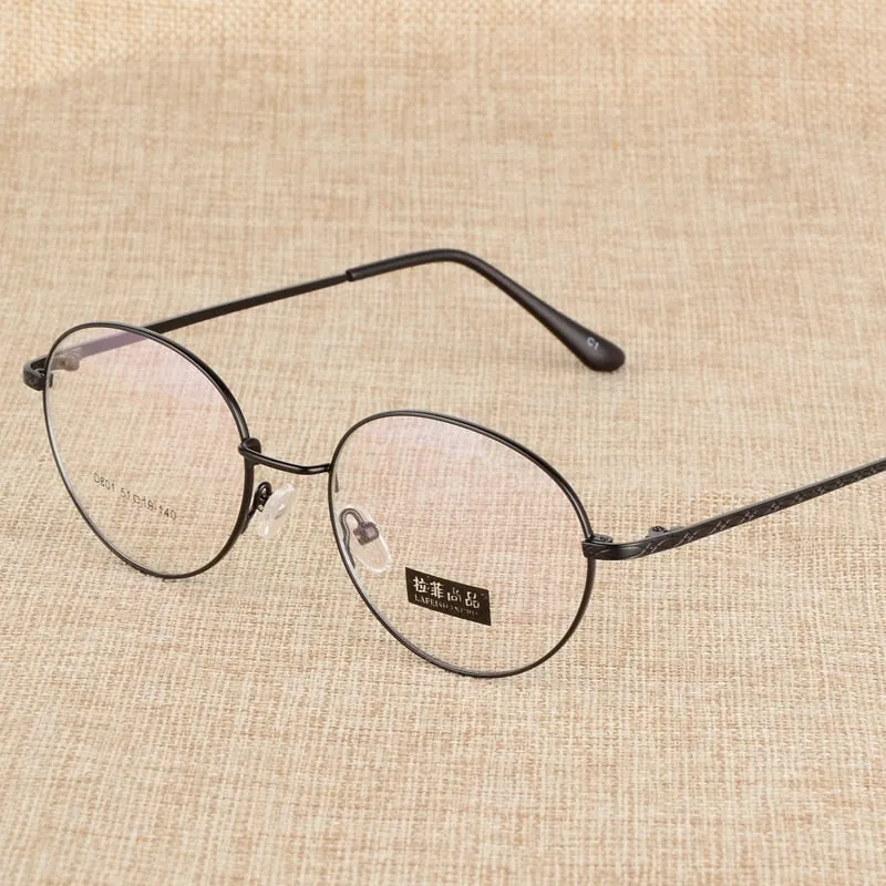 Unisex Full Rim Round Alloy Eyeglasses S801