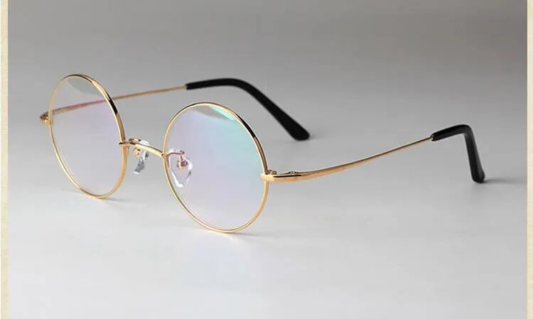 Unisex Full Rim Round Titanium Eyeglasses E8018