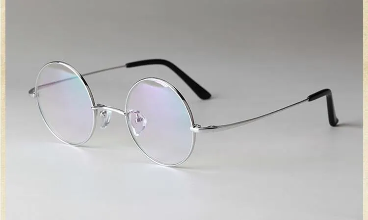 Unisex Full Rim Round Titanium Eyeglasses E8018