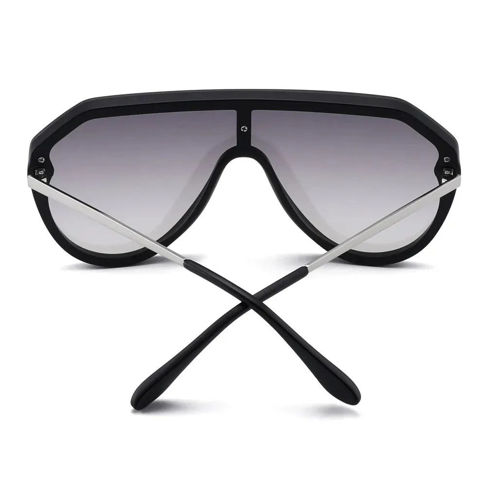 Unisex Shield Sunglasses Oversized Mirror Sunglasses for Women Men UV400