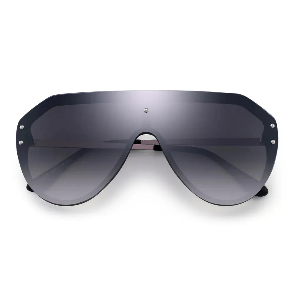 Unisex Shield Sunglasses Oversized Mirror Sunglasses for Women Men UV400