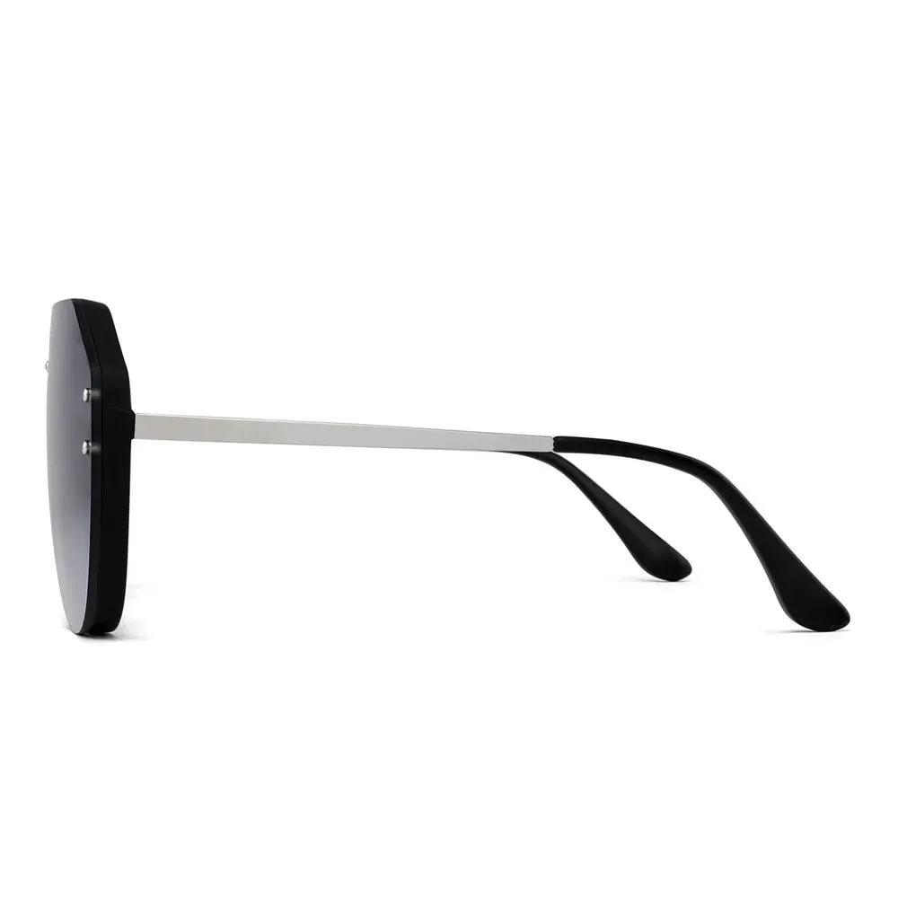 Unisex Shield Sunglasses Oversized Mirror Sunglasses for Women Men UV400