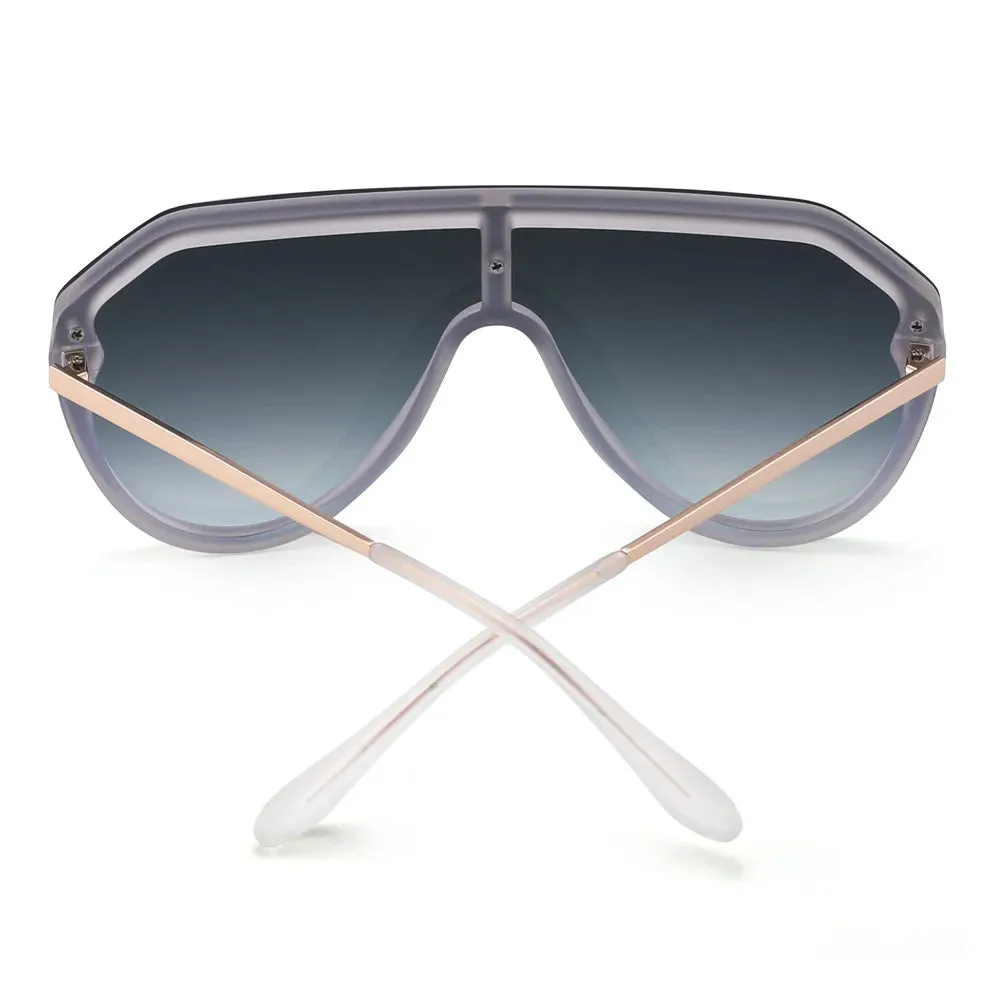 Unisex Shield Sunglasses Oversized Mirror Sunglasses for Women Men UV400