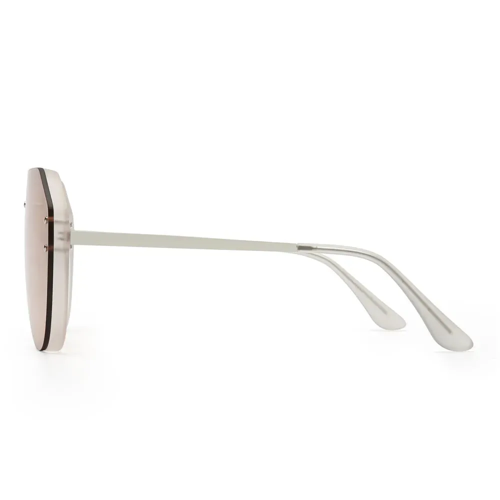 Unisex Shield Sunglasses Oversized Mirror Sunglasses for Women Men UV400
