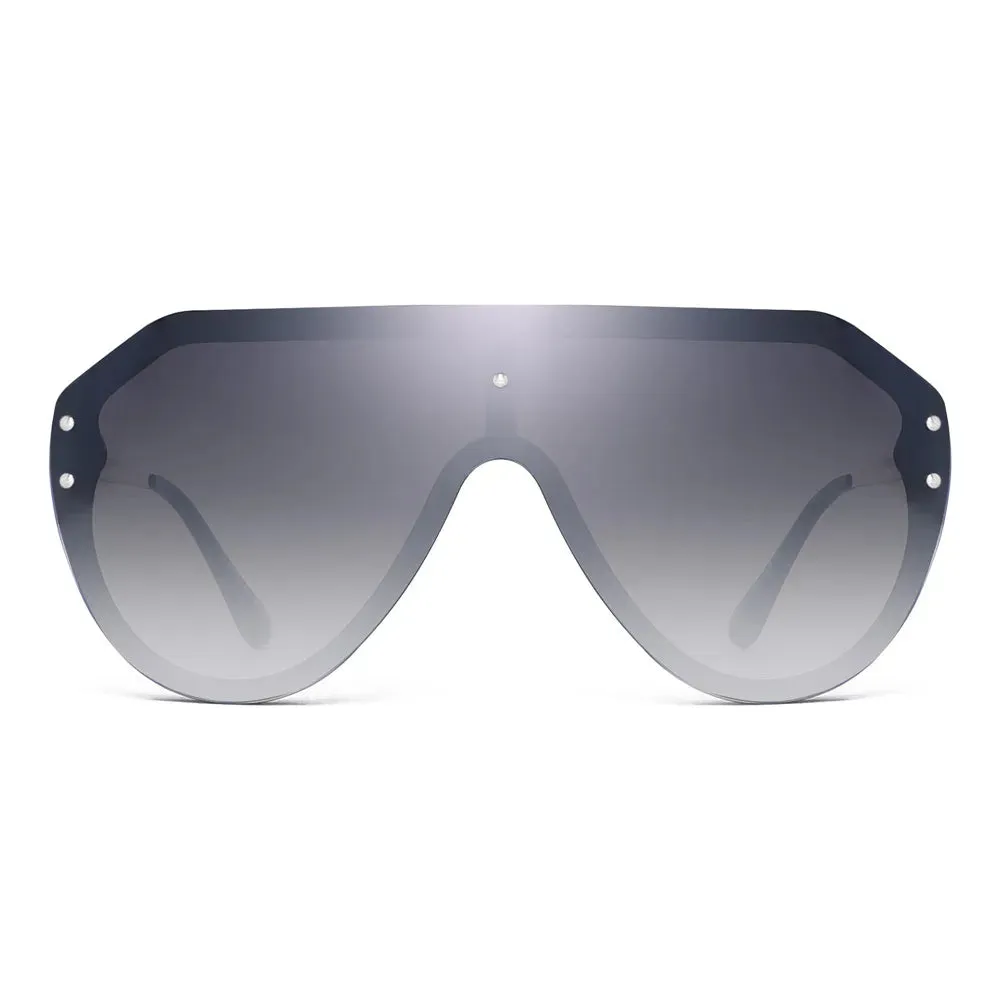 Unisex Shield Sunglasses Oversized Mirror Sunglasses for Women Men UV400