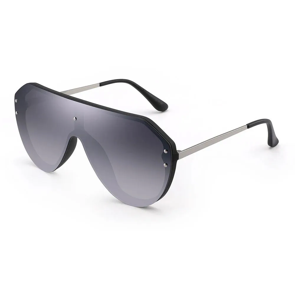 Unisex Shield Sunglasses Oversized Mirror Sunglasses for Women Men UV400