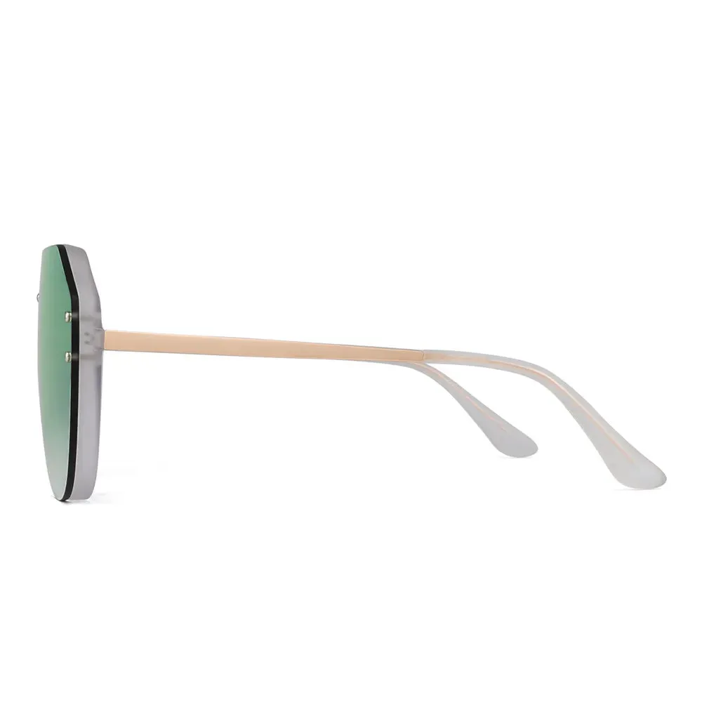 Unisex Shield Sunglasses Oversized Mirror Sunglasses for Women Men UV400