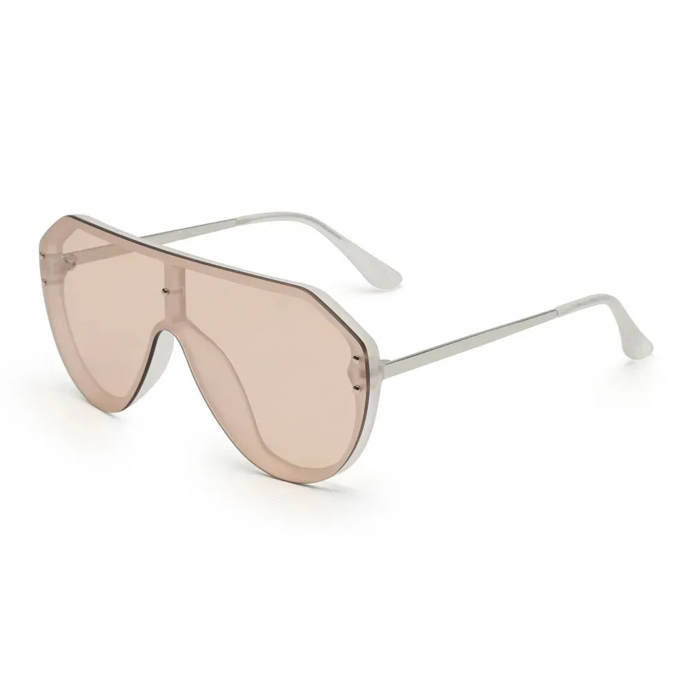 Unisex Shield Sunglasses Oversized Mirror Sunglasses for Women Men UV400
