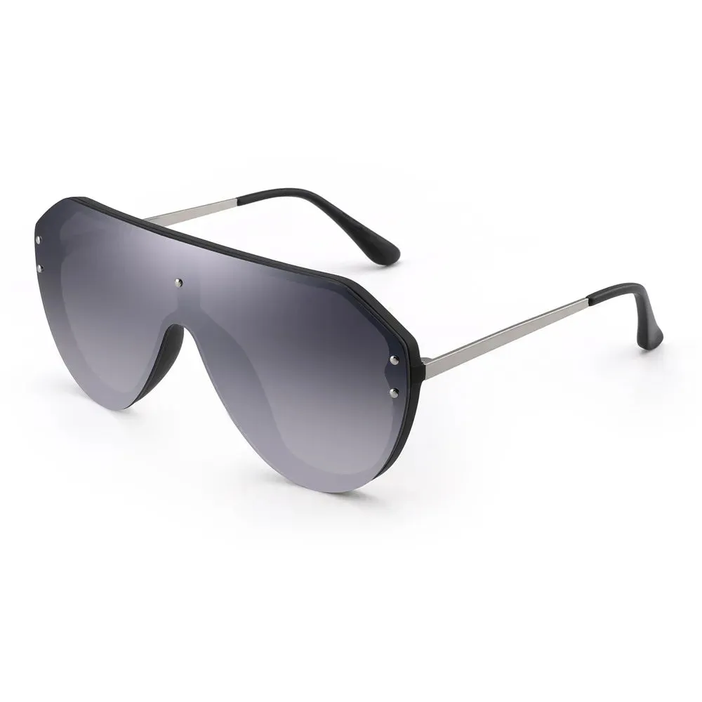 Unisex Shield Sunglasses Oversized Mirror Sunglasses for Women Men UV400