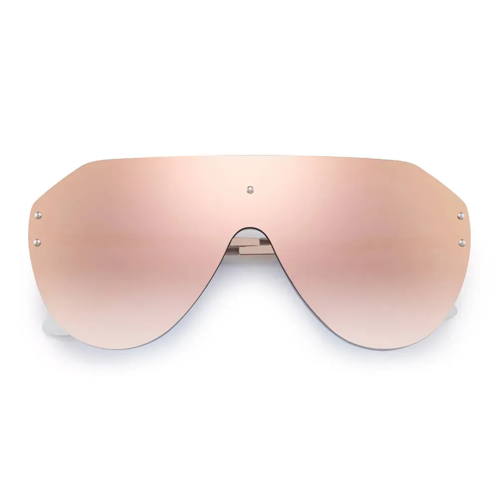 Unisex Shield Sunglasses Oversized Mirror Sunglasses for Women Men UV400