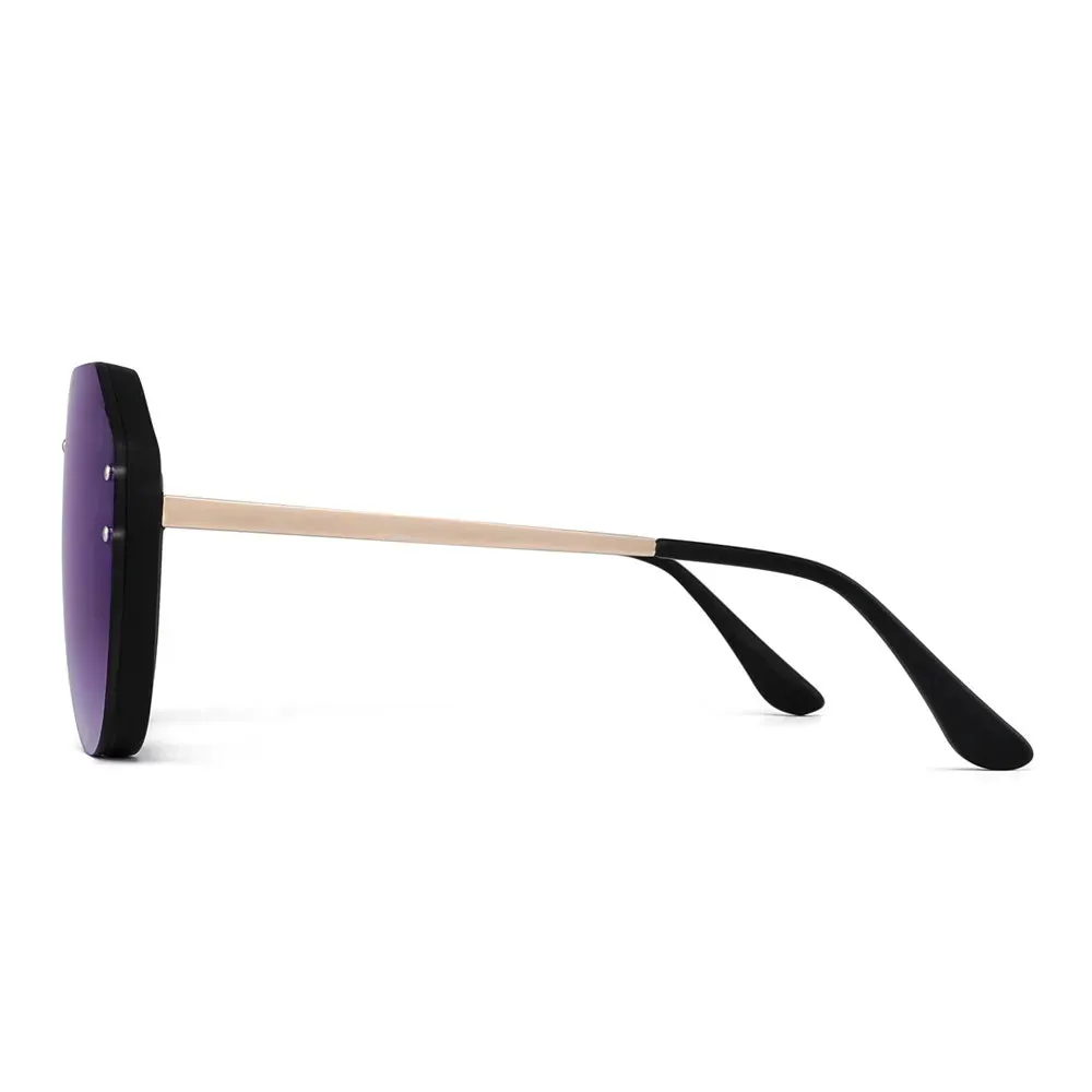 Unisex Shield Sunglasses Oversized Mirror Sunglasses for Women Men UV400