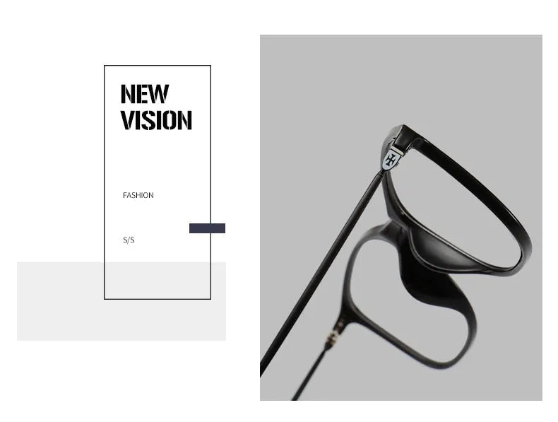 Unisex TR90 Square Full Rim Frame Eyeglasses 2215