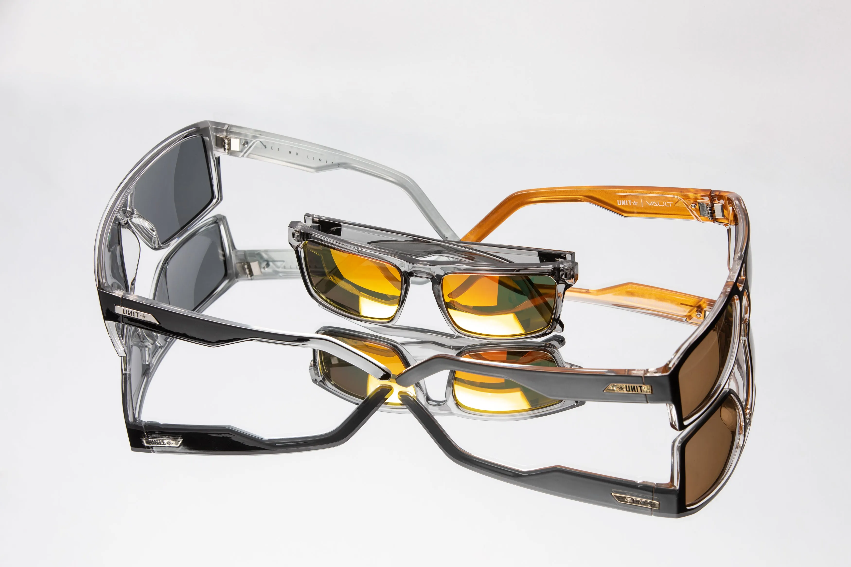 UNIT Sunglasses Command -  Black Silver Polarised