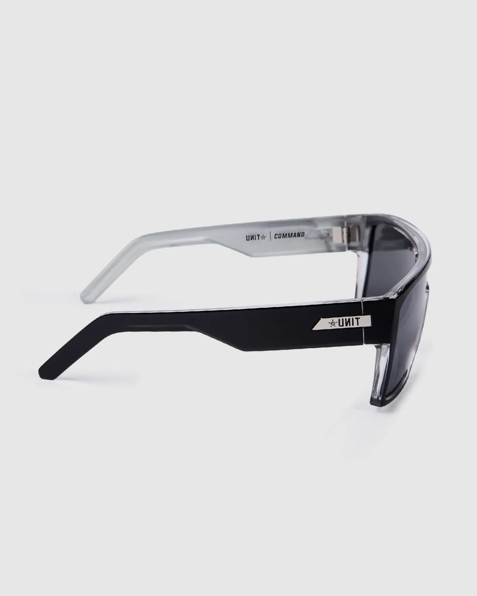 UNIT Sunglasses Command -  Black Silver Polarised
