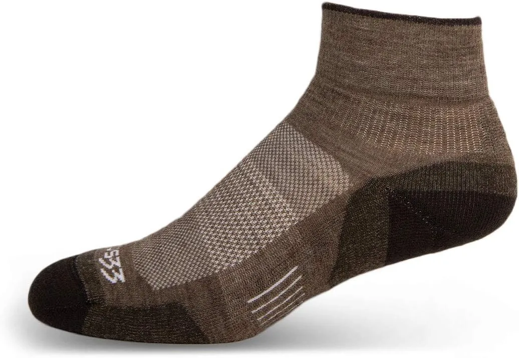 USA Made - Ankle Socks - Trail Running Socks - Merino Wool - Mountain Heritage