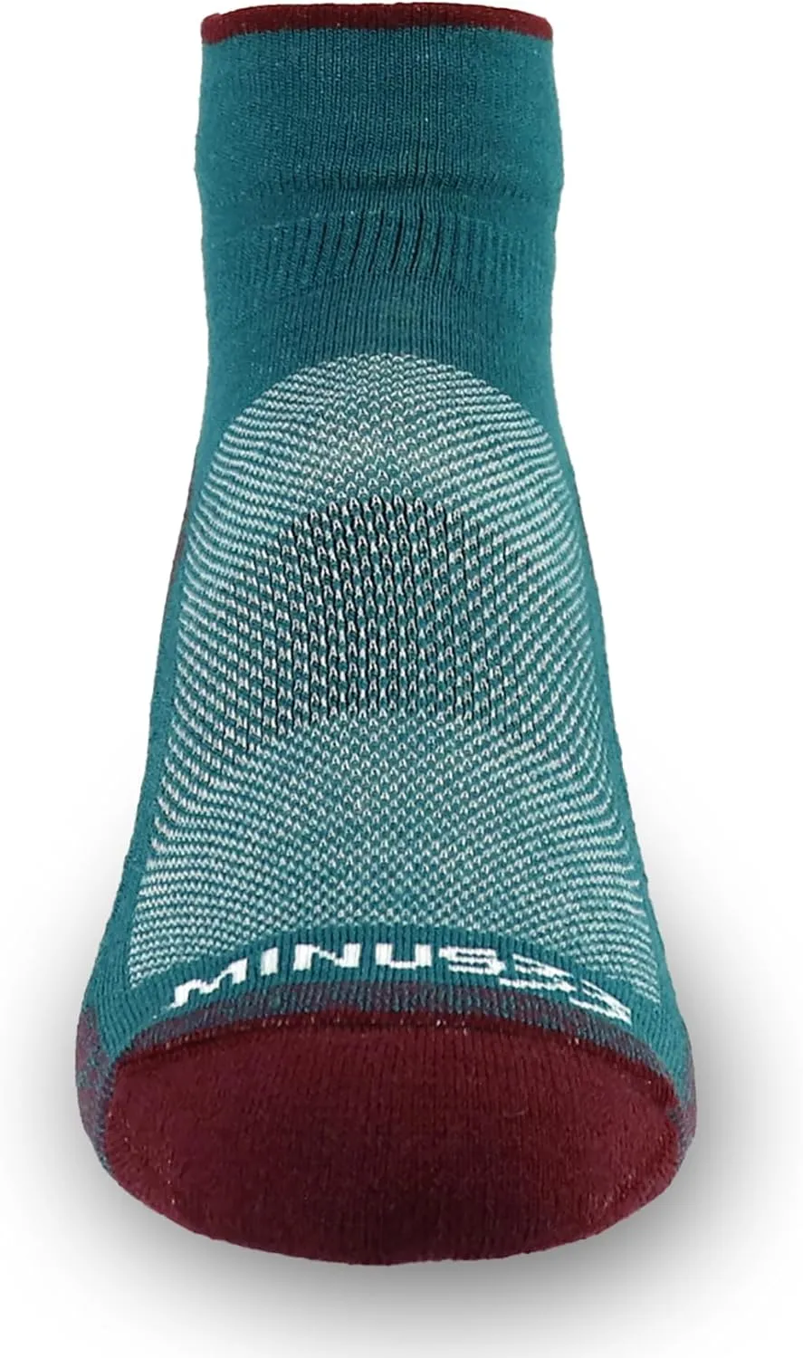USA Made - Trail Running Ankle Socks - Merino Wool Full Cushion Sock - Moisture Wicking Quarter Crew Running Sock