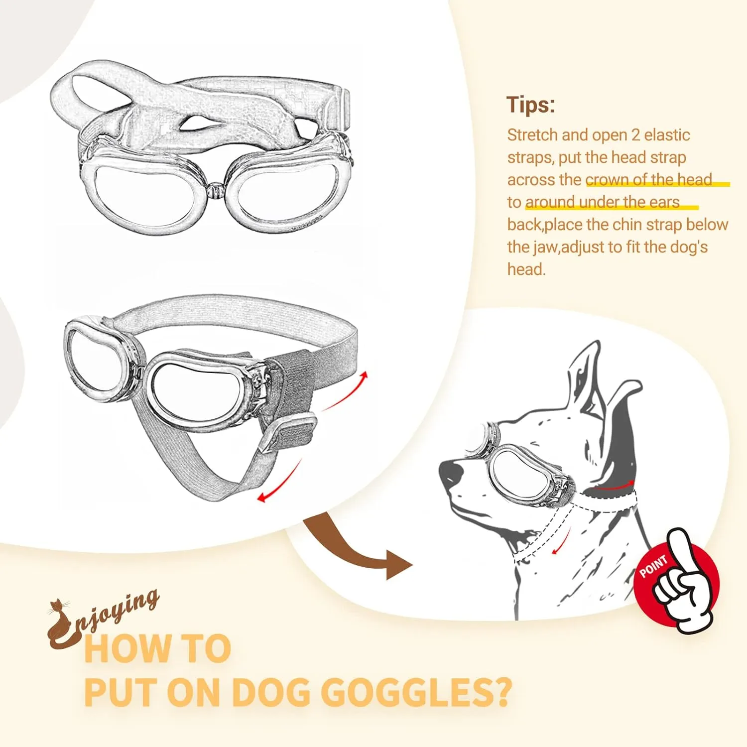 UV Protection Dog Sunglasses