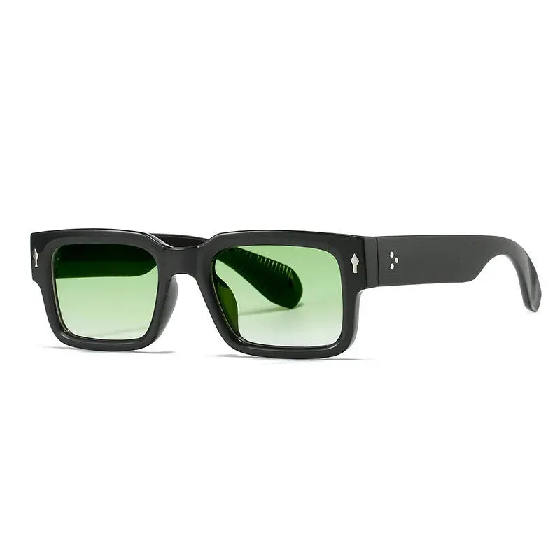 VAIGE Retro Square Sunglasses - Polycarbonate Frame and Lenses, UV400 Protection, 50mm Width, 35mm Height