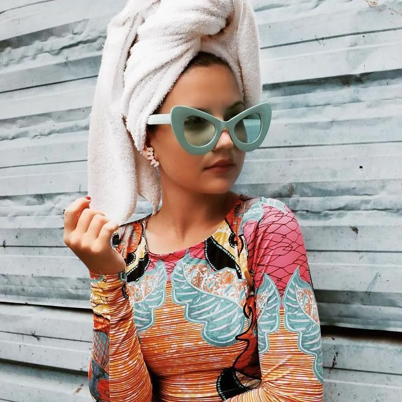 Valley City X zeroUV Aubrey Oversize Cat Eye Sunglasses A535