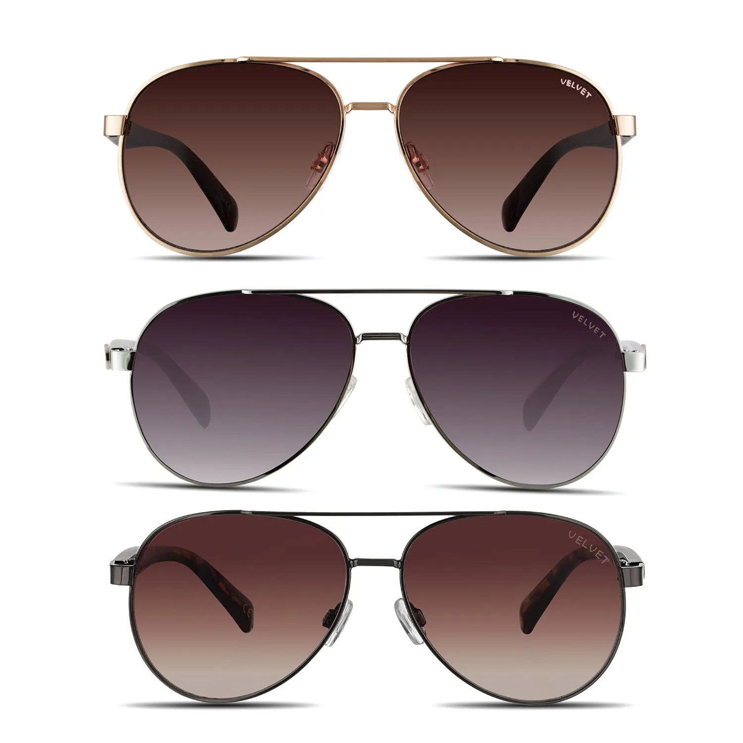 Velvet Eyewear Aviator Small Sunglass Style Box
