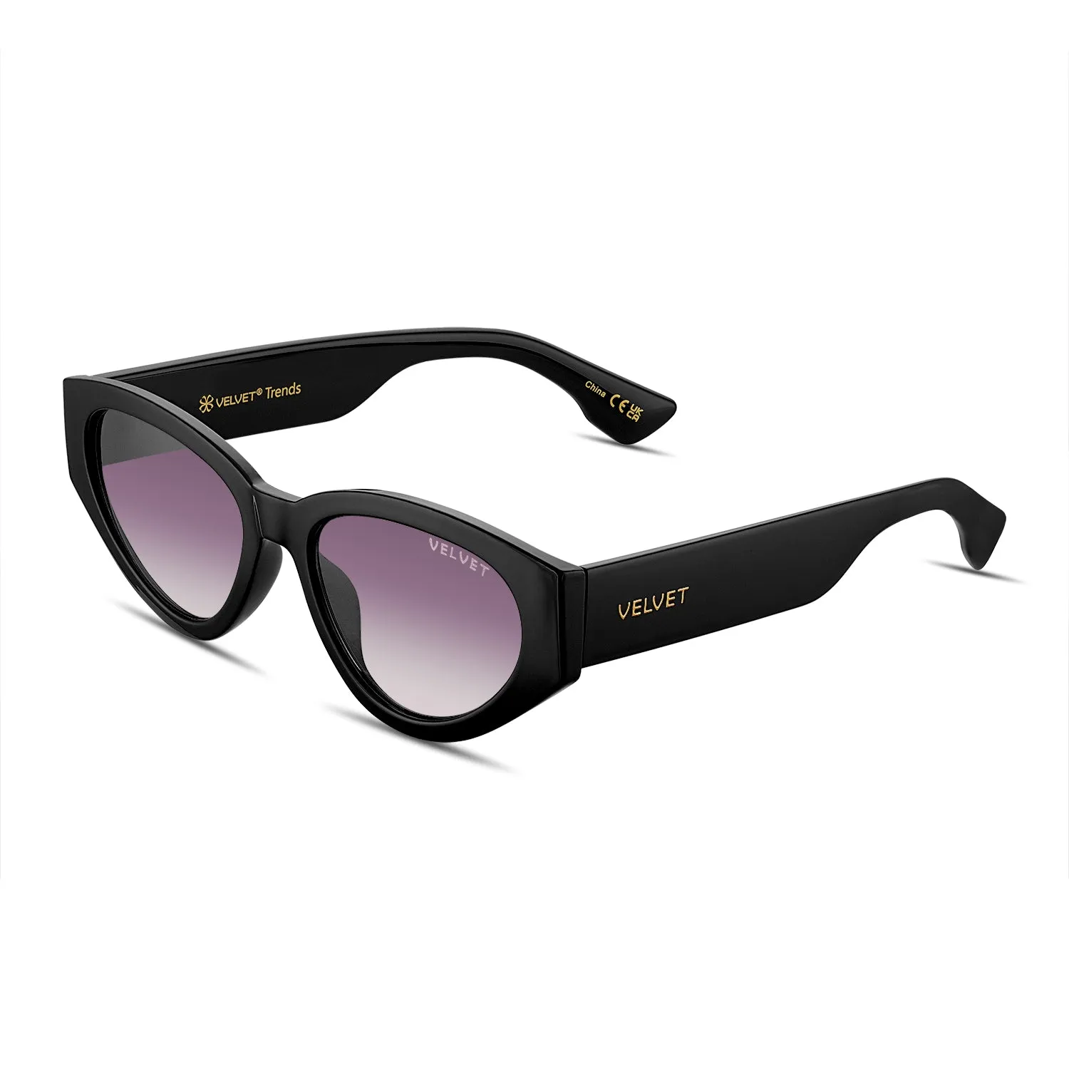 Velvet Eyewear Oval Small Face Shape Sunglass Style Box