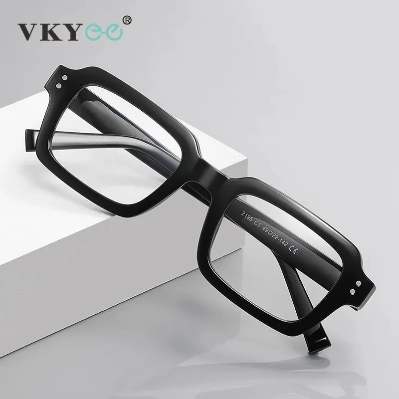Vicky Unisex Full Rim Square Tr 90 Alloy Reading Glasses 2195