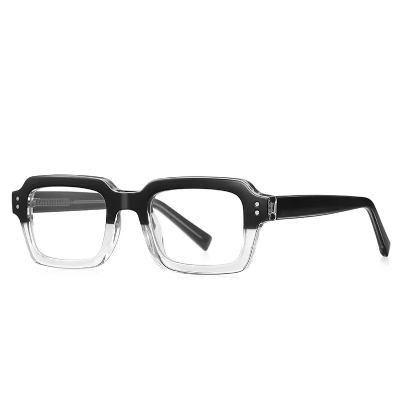 Vicky Unisex Full Rim Square Tr 90 Alloy Reading Glasses 2195