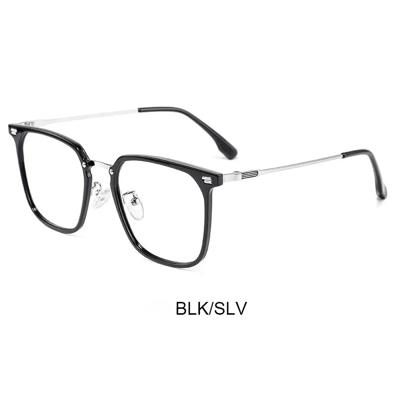 Vicky Unisex Full Rim Square Tr 90 Alloy Reading Glasses 8002