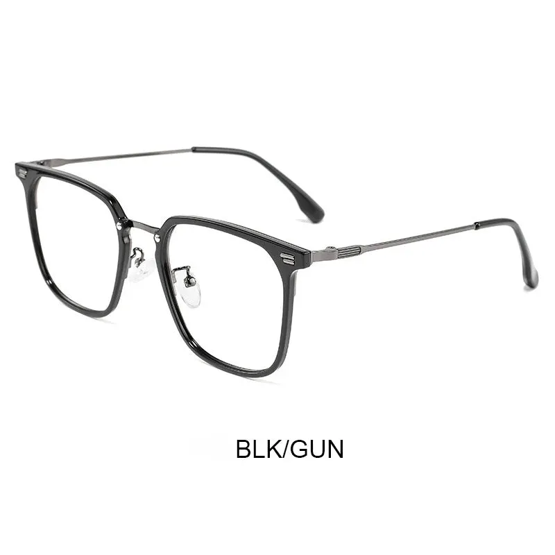 Vicky Unisex Full Rim Square Tr 90 Alloy Reading Glasses 8002