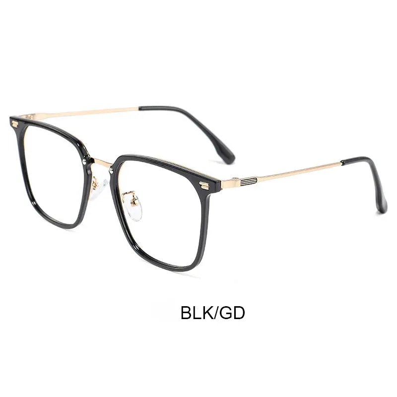 Vicky Unisex Full Rim Square Tr 90 Alloy Reading Glasses 8002