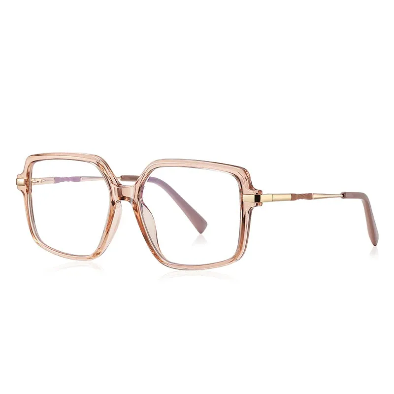 Vicky Women's Full Rim Cat Eye Tr 90 Alloy Reading Glasses 2214