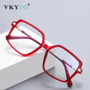 Vicky Women's Full Rim Cat Eye Tr 90 Alloy Reading Glasses 2214