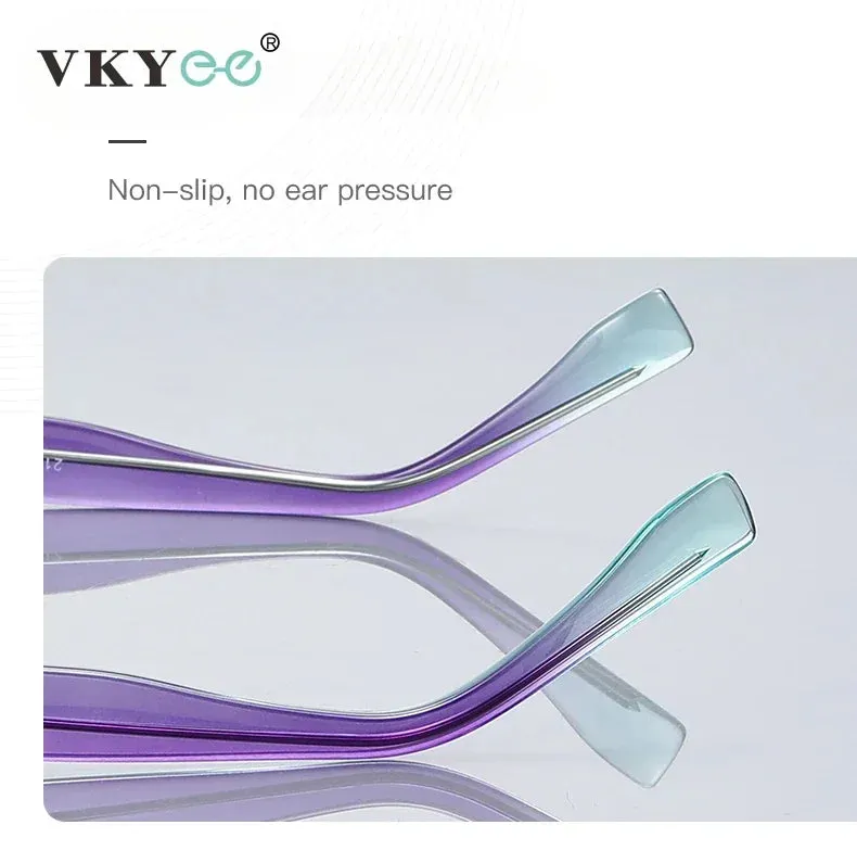Vicky Women's Full Rim Oval Cat Eye Tr 90 Alloy Reading Glasses 2168