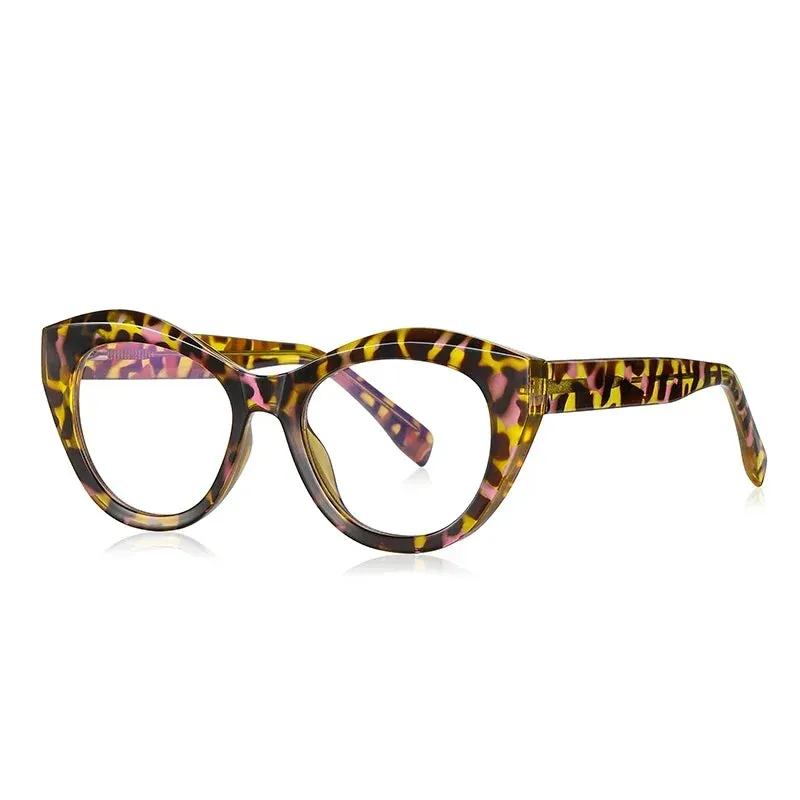 Vicky Women's Full Rim Oval Cat Eye Tr 90 Alloy Reading Glasses 2168