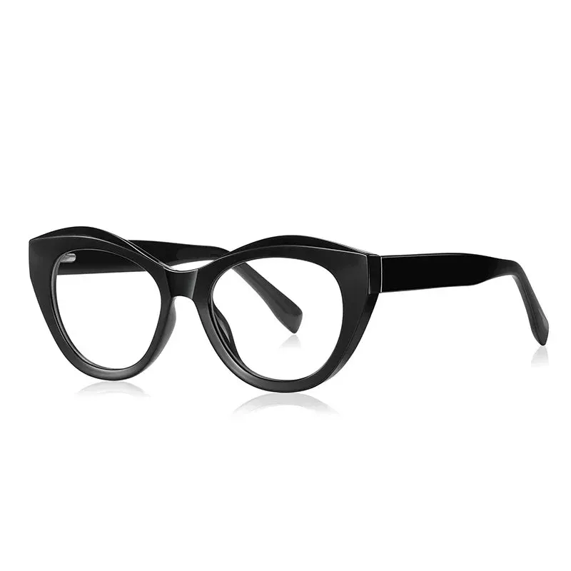 Vicky Women's Full Rim Oval Cat Eye Tr 90 Alloy Reading Glasses 2168