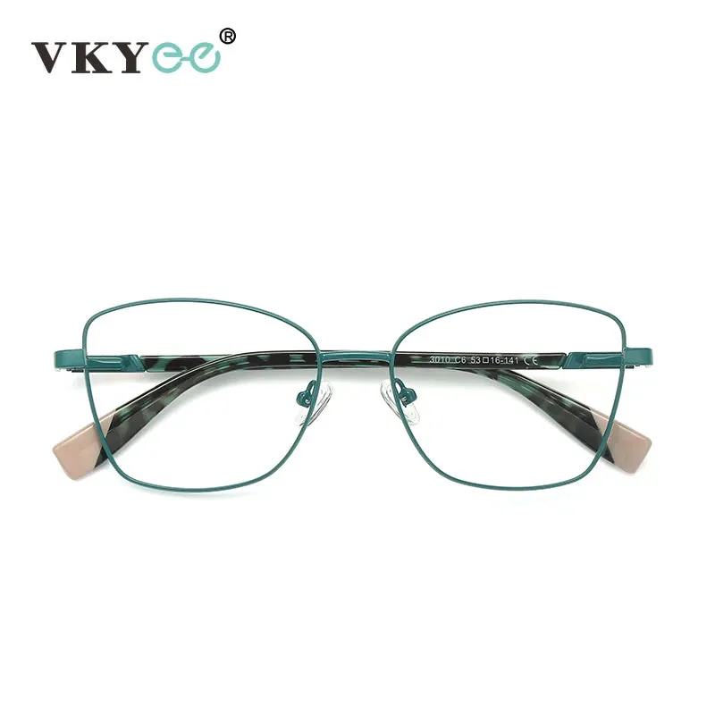 Vicky Women's Full Rim Square Alloy Reading Glasses 3010