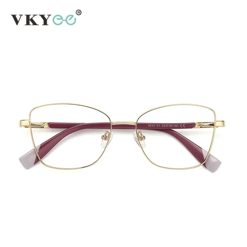 Vicky Women's Full Rim Square Alloy Reading Glasses 3010